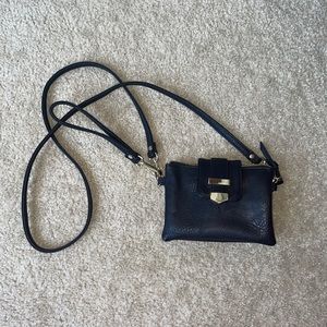 Charming Charlie black and gold crossbody